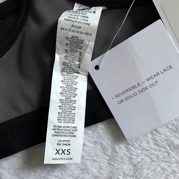 Fabletics NWT Reversible Sports Bra Women XXS (2) - Picture 10 of 11